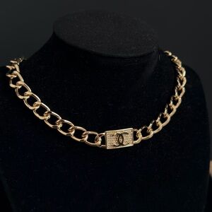 Chanel Gold Chain Choker Necklace